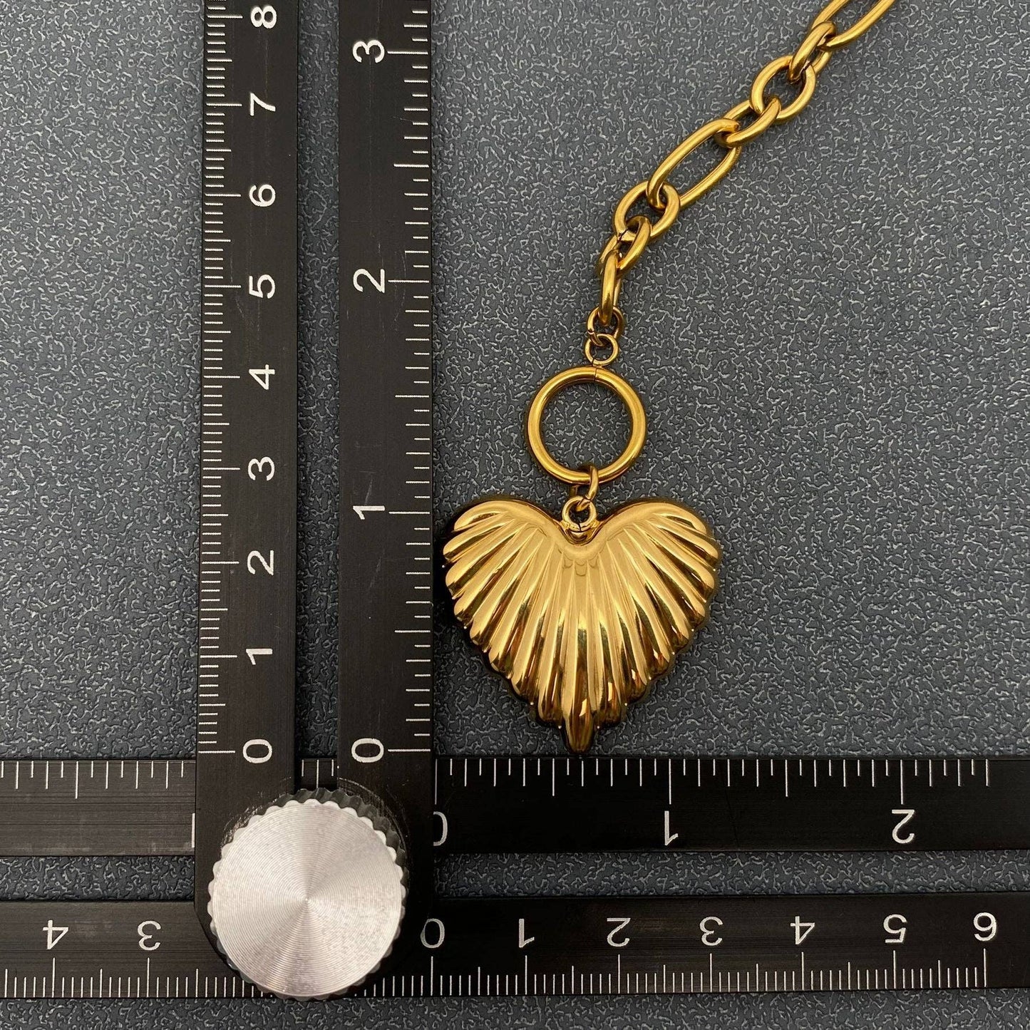 Heart Charm Buckle Chain Necklace