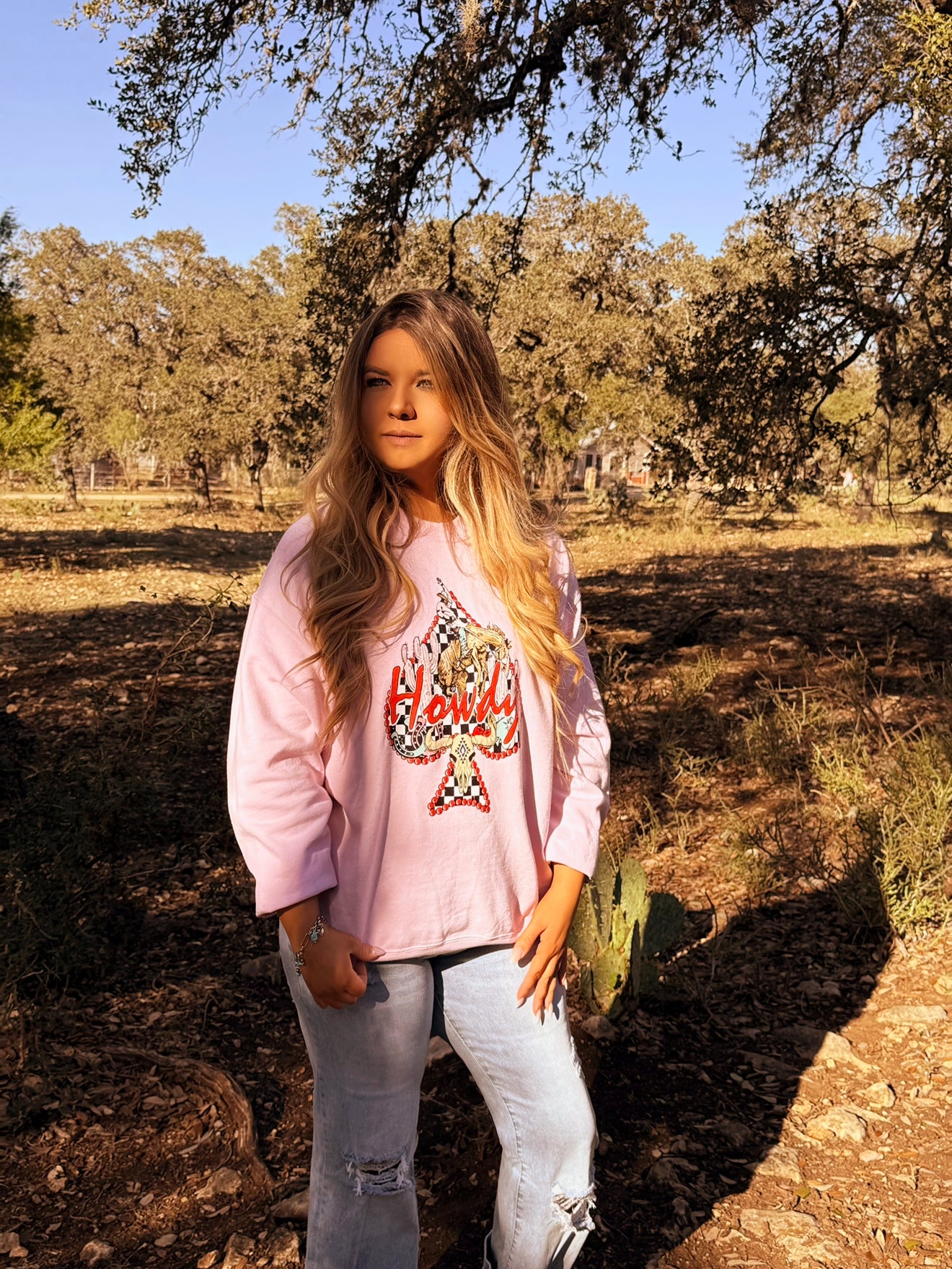 Howdy Cowboy Graphic Sweatshirt