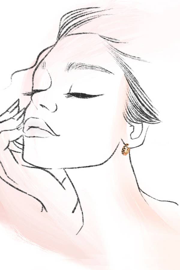 Checkered Mini Hoops