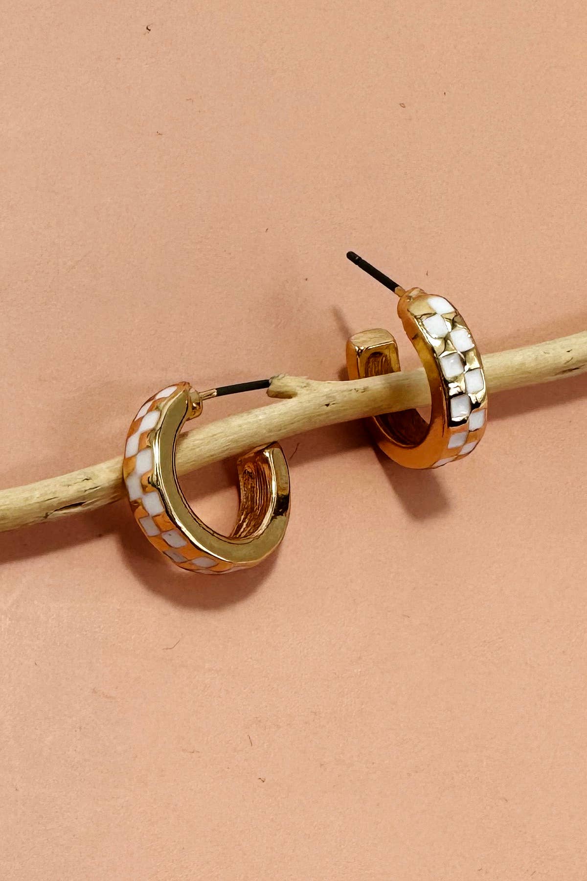 Checkered Mini Hoops