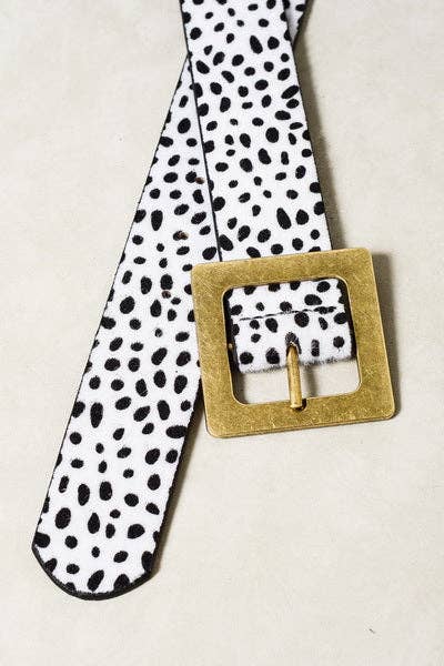 White Cheetah Belt
