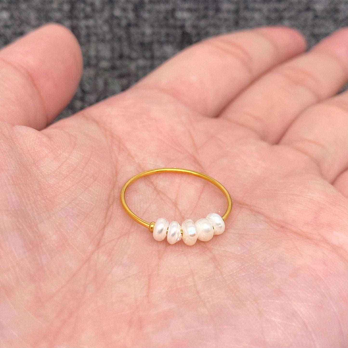 Pearl Beaded Ring