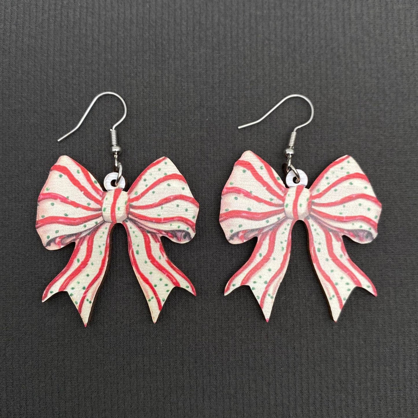 Christmas Bow Earrings