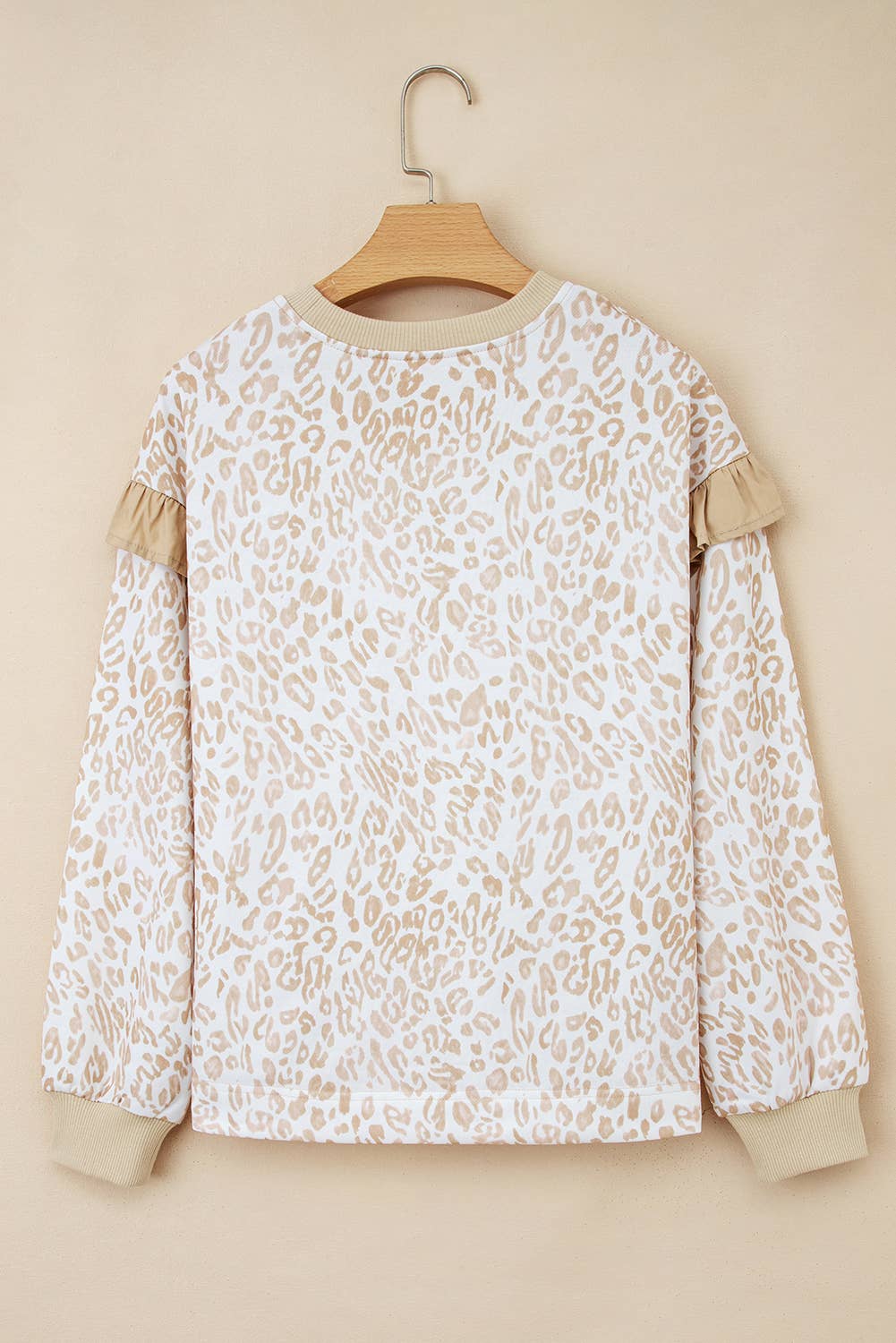 Leopard Ruffle Sweatshirt