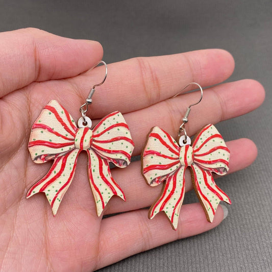 Christmas Bow Earrings