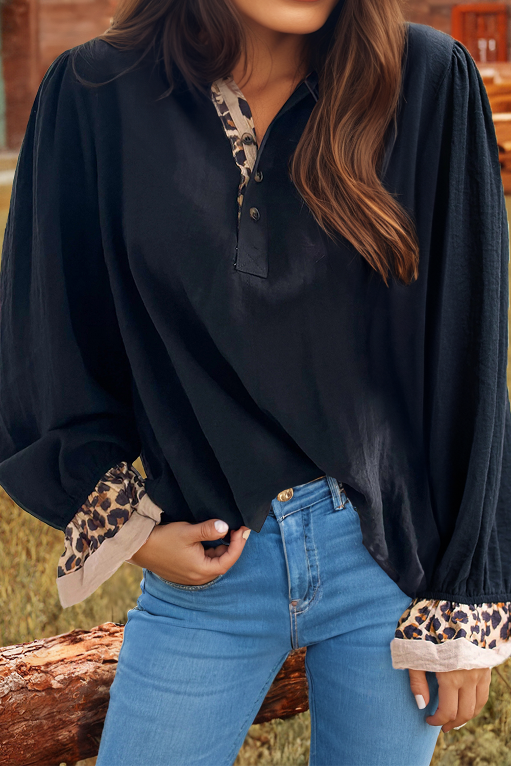 Fraulein Leopard Blouse